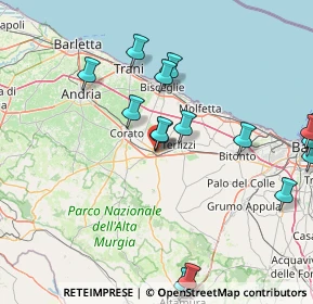 Mappa Via Ostieri, 70037 Ruvo di Puglia BA, Italia (22.4165)