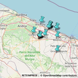 Mappa Piazzetta Fiume, 70037 Ruvo di Puglia BA, Italia (9.61)