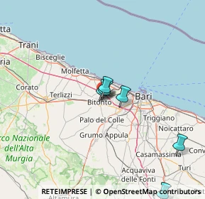 Mappa Traversa di Via Tenente Domenico Modugno, 70032 Bitonto BA, Italia (25.08857)