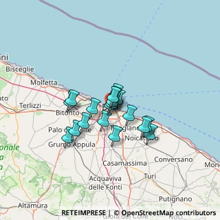 Mappa Via Giuseppe Albanese, 70124 Bari BA, Italia (8.86105)