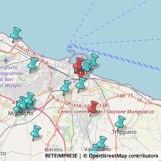 Mappa Via Giuseppe Albanese, 70124 Bari BA, Italia (5.79235)