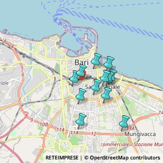 Mappa Via Giuseppe Albanese, 70124 Bari BA, Italia (1.49167)