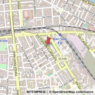 Mappa Via Francesco Lattanzio,  71, 70126 Bari, Bari (Puglia)