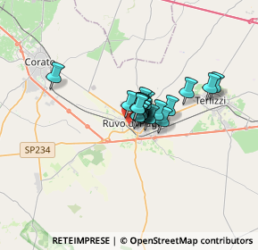 Mappa Via Rodolfo Morandi, 70037 Ruvo di Puglia BA, Italia (1.6825)