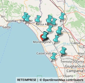 Mappa Via Fratelli Bencivenga, 81034 Mondragone CE, Italia (11.92611)