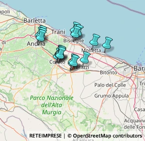Mappa Via Martiri delle Foibe, 70037 Ruvo di Puglia BA, Italia (10.957)