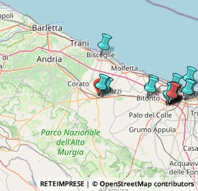 Mappa Via Martiri delle Foibe, 70037 Ruvo di Puglia BA, Italia (19.65895)