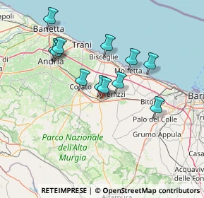 Mappa Via Martiri delle Foibe, 70037 Ruvo di Puglia BA, Italia (13.66583)