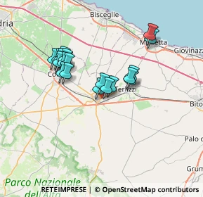 Mappa Via Martiri delle Foibe, 70037 Ruvo di Puglia BA, Italia (6.3845)