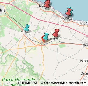 Mappa Via Martiri delle Foibe, 70037 Ruvo di Puglia BA, Italia (9.82364)