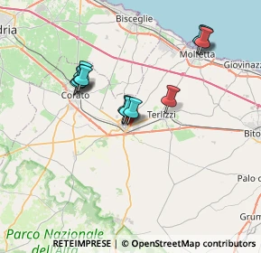 Mappa Via Martiri delle Foibe, 70037 Ruvo di Puglia BA, Italia (6.62462)