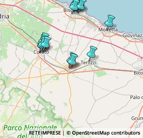Mappa Via Martiri delle Foibe, 70037 Ruvo di Puglia BA, Italia (10.0085)