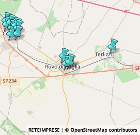 Mappa Via Martiri delle Foibe, 70037 Ruvo di Puglia BA, Italia (6.20308)