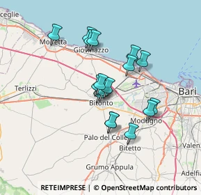 Mappa SP 88, 70032 Bitonto BA, Italia (5.81471)