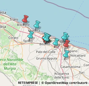 Mappa SP 88, 70032 Bitonto BA, Italia (10.03333)