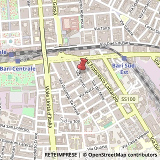 Mappa Via Trento, 50, 70126 Bari, Bari (Puglia)
