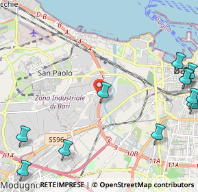 Mappa 70128 Zona Industriale BA, Italia (3.39818)