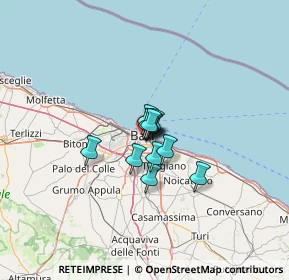 Mappa Traversa Carri Lucio, 70124 Bari BA, Italia (5.96833)