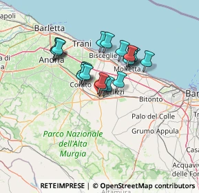 Mappa Via Alcide de Gasperi, 70037 Ruvo di Puglia BA, Italia (11.2845)