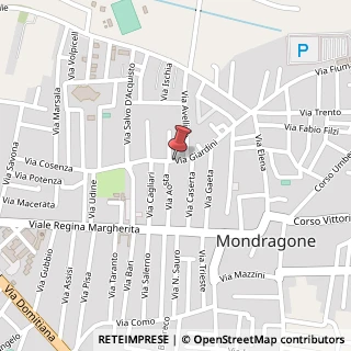Mappa Via Generale Giardini, 81, 81034 Mondragone, Caserta (Campania)