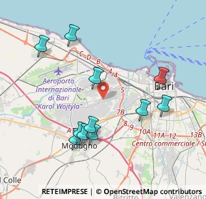 Mappa Viale Luigi Jacobini, 70123 Zona Industriale BA, Italia (4.17364)