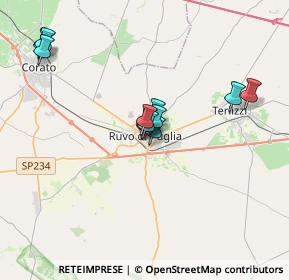Mappa Via Giovanni Bracalone, 70037 Ruvo di Puglia BA, Italia (3.25545)