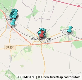 Mappa Via Giovanni Bracalone, 70037 Ruvo di Puglia BA, Italia (5.0295)