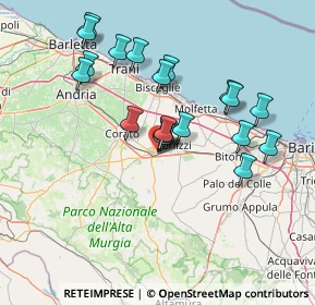 Mappa Via Antonio de Curtis, 70037 Ruvo di Puglia BA, Italia (14.3025)