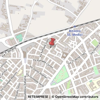 Mappa Via Giovanna da Durazzo, 50, 70032 Bitonto, Bari (Puglia)