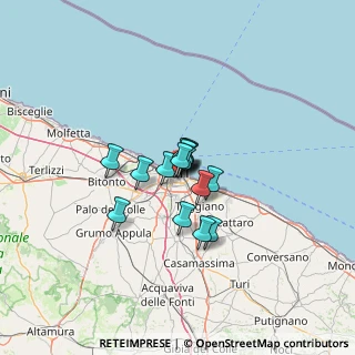 Mappa Via Albert Einstein, 70124 Bari BA, Italia (7.238)