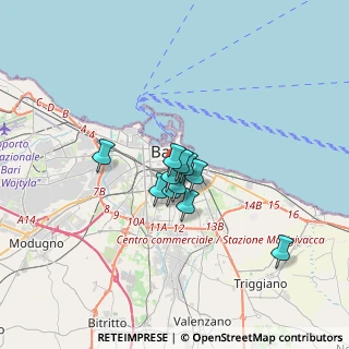 Mappa Via Albert Einstein, 70124 Bari BA, Italia (2.10909)