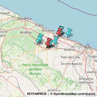 Mappa Via Guido Rossa, 70037 Ruvo di Puglia BA, Italia (7.07846)