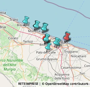 Mappa Via Vito Siragusa, 70032 Bitonto BA, Italia (9.70647)