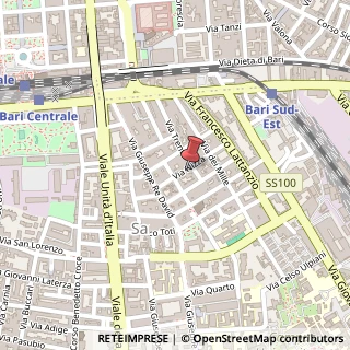 Mappa Via Nizza, 43, 70126 Bari, Bari (Puglia)
