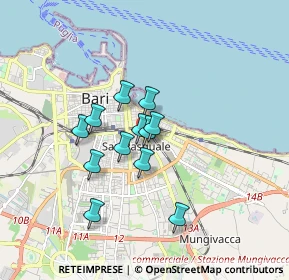 Mappa Via Sigismondo Castromediano, 70126 Bari BA, Italia (1.33167)
