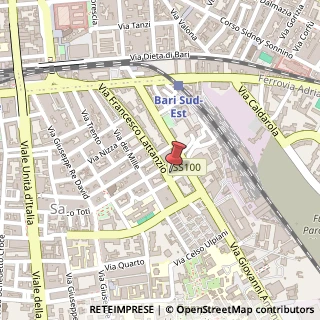 Mappa Via Francesco Lattanzio, 104, 70126 Bari, Bari (Puglia)