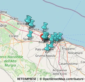 Mappa Prima Str. Viale Prof. Giuseppe Lazzati, 70032 Bitonto BA, Italia (8.49353)