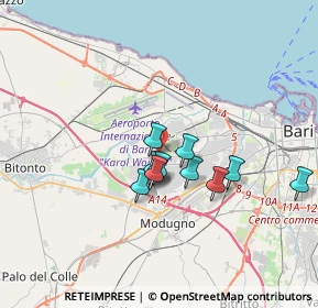 Mappa Via Caposcardicchio, 70026 Modugno BA, Italia (2.71636)