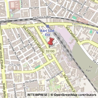Mappa Via Giovanni Amendola, 96, 70126 Bari, Bari (Puglia)