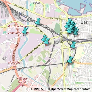 Mappa Strada Vicinale Glomerelli traversa, 70132 Bari BA, Italia (1.2345)