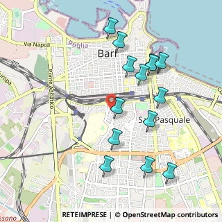Mappa Via Bengasi, 70124 Bari BA, Italia (1.08357)