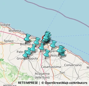 Mappa Via Bengasi, 70129 Bari BA, Italia (8.82526)