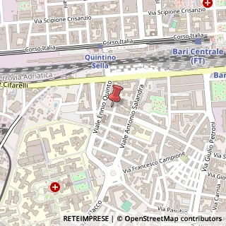 Mappa Via di Tullio Vito Nicola, 25, 70124 Bari, Bari (Puglia)