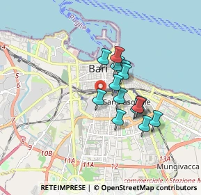 Mappa Via Bengasi, 70129 Bari BA, Italia (1.35071)