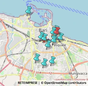 Mappa Via Bengasi, 70124 Bari BA, Italia (1.33846)