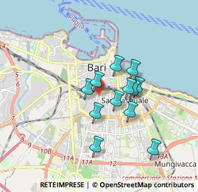 Mappa Via Bengasi, 70129 Bari BA, Italia (1.42917)