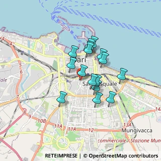 Mappa Via Bengasi, 70129 Bari BA, Italia (1.36063)