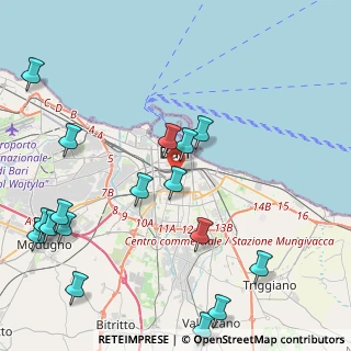Mappa Via Bengasi, 70124 Bari BA, Italia (5.78588)