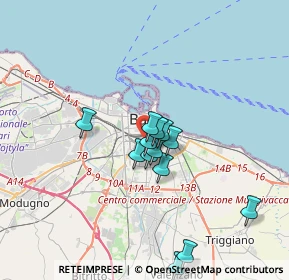 Mappa Via Bengasi, 70129 Bari BA, Italia (3.06846)