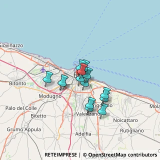 Mappa Via Bengasi, 70124 Bari BA, Italia (4.855)